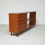 Sideboard bookcase with feet metal, 1960