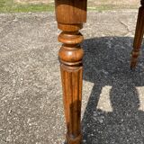 Oval solid oak table with 4 extensions