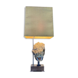 Table lamp, metal and quartz