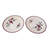 Badonviller Rosador flower dinner plates