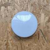 White opaline ceiling light 1970