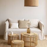 Table basse rotin