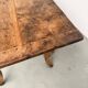 19th century walnut drapery table 2m1