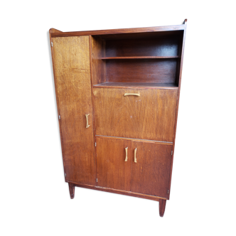 Meuble secrétaire de rangement vintage année 50