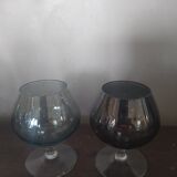 Colored crystal glasses