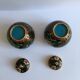 Pair of small Chinese box partitioned enamels