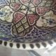 Antique Tunisian ceramic plate, signed and numbered.