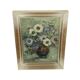 Vintage Flowers Still Life Amateur Painting Framed Signed