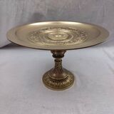 Old centerpiece cup on bronze pedestal in very good condition