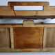 Wooden wall coat rack, 4 hooks, Art Deco style, 71 cm