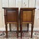 Paire de tables de chevets de style Louis XVI en merisier