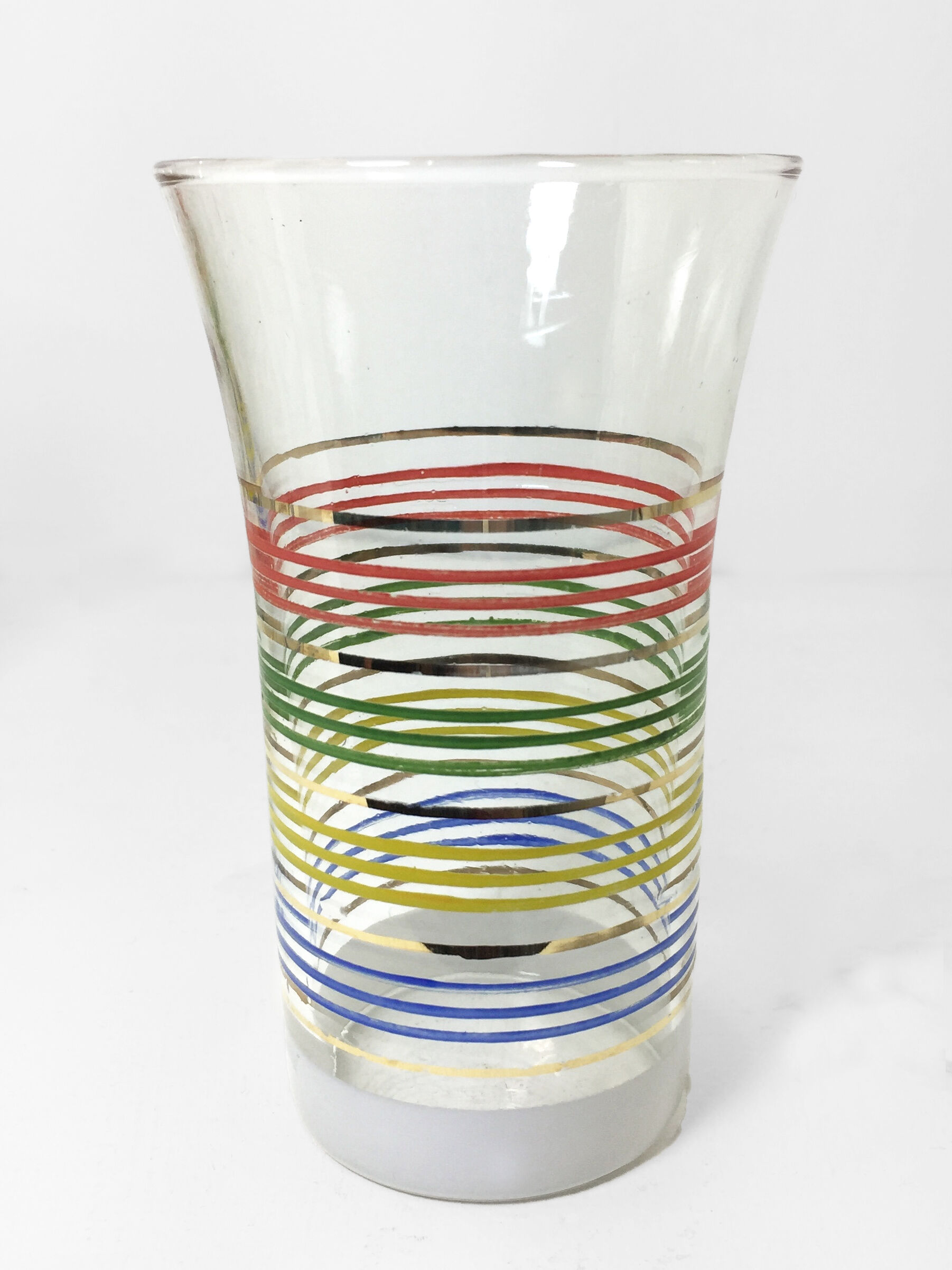Set of 8 fifties glasses H12cm
