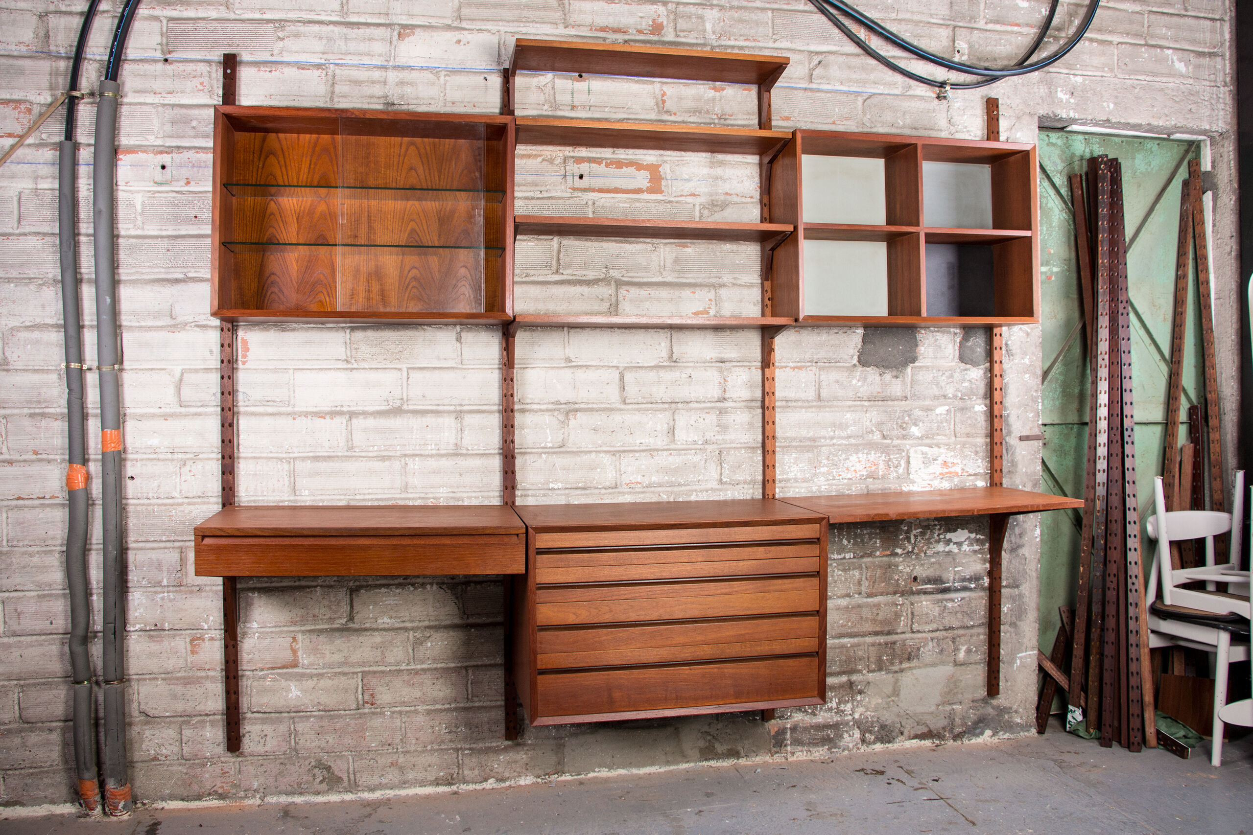 Danish modular teak shelf by Poul Cadovius 1960