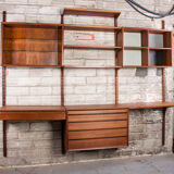 Danish modular teak shelf by Poul Cadovius 1960