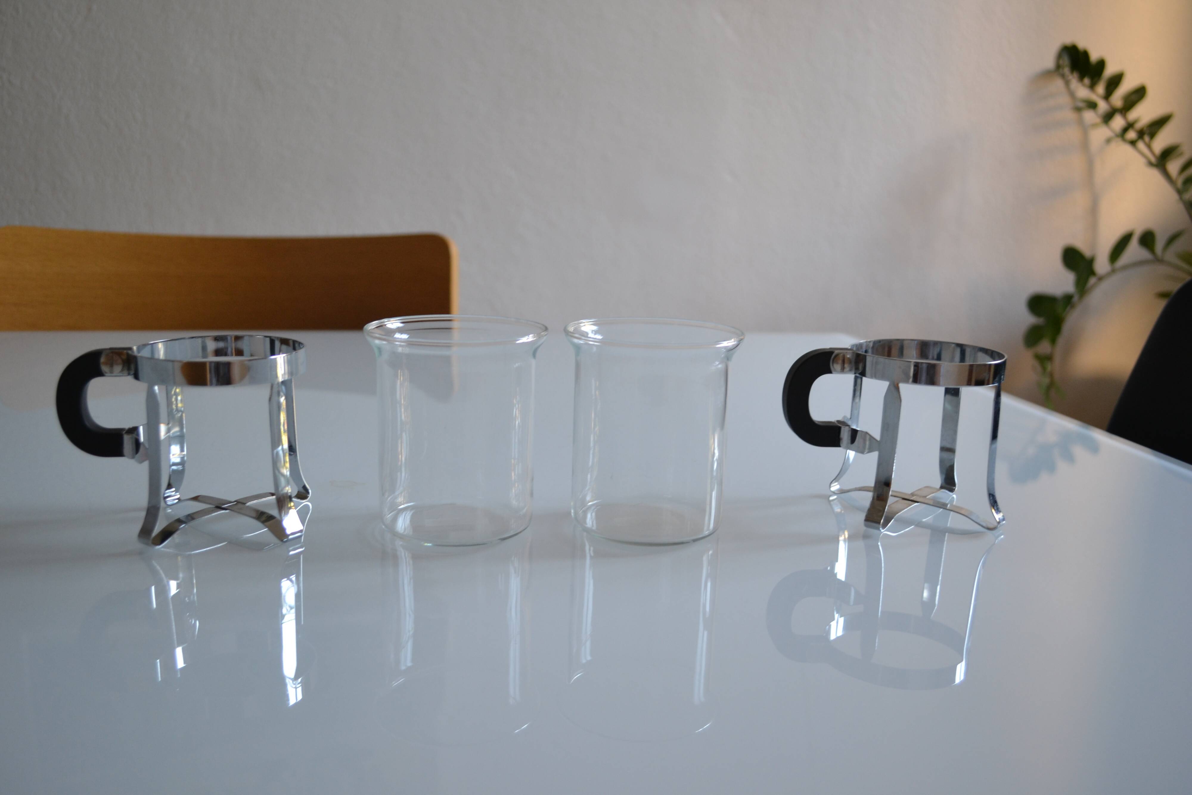 pair of Bodum Chambord bistro style cups 6 oz / 18 ml