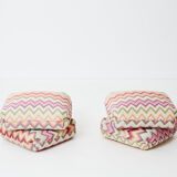 Pair of poufs