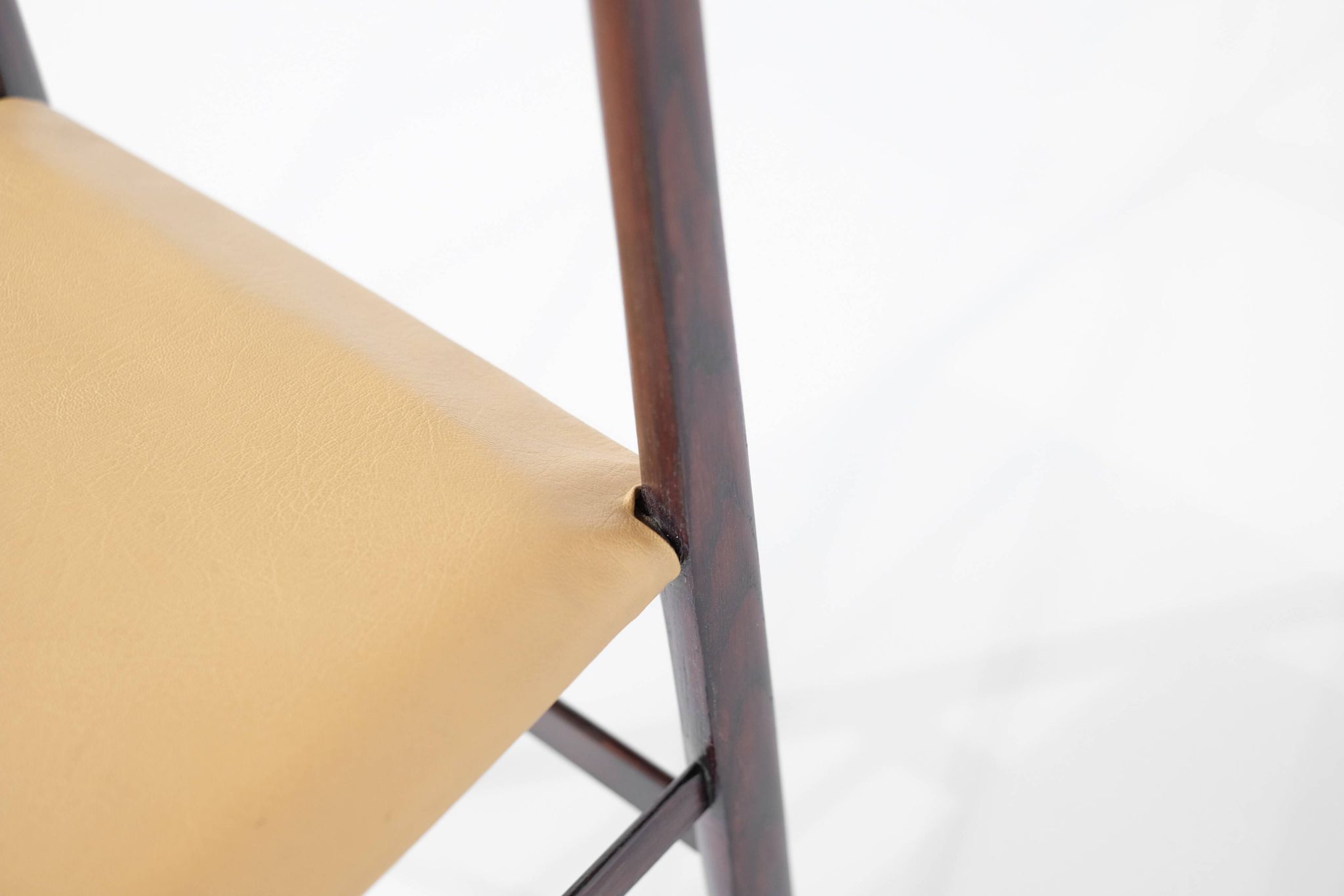 "Superleggera" chair in wood, created by Gio Ponti for Cassina, Italy.