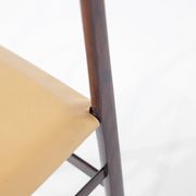 "Superleggera" chair in wood, created by Gio Ponti for Cassina, Italy.