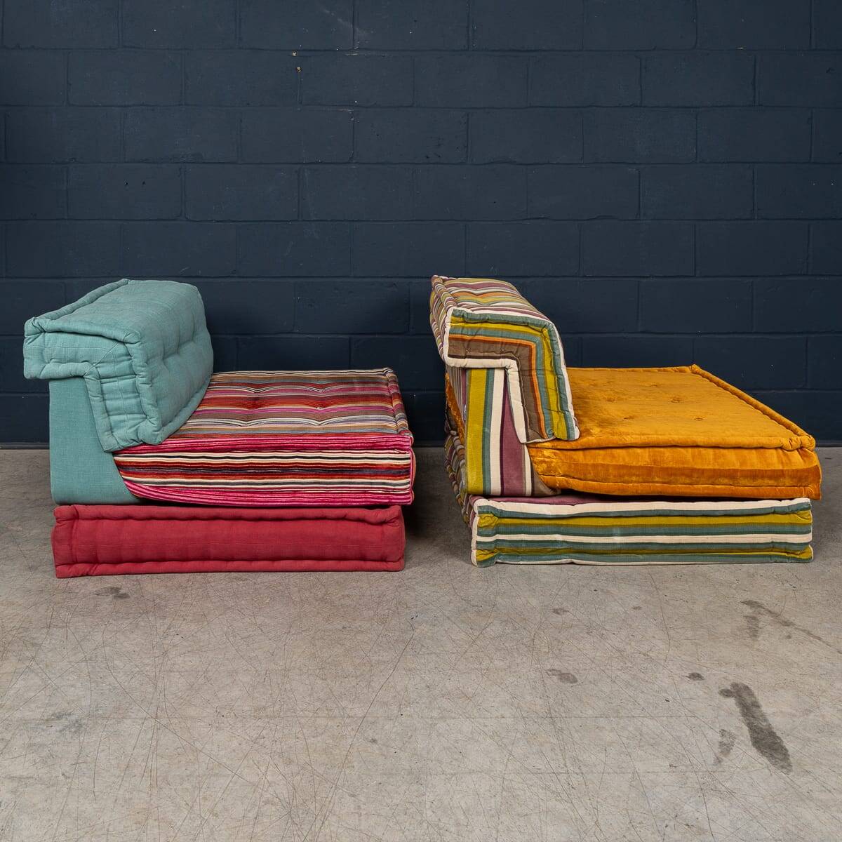 21stc "mah jong" sectional sofa by hans hopfer for roche bobois, france c.2