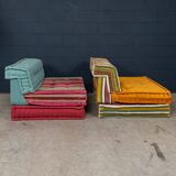 21stc "mah jong" sectional sofa by hans hopfer for roche bobois, france c.2