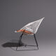Diamond armchair with ottoman by Harry Bertoia for Knoll International