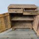 Two-door buffet with two drawers in antique wood.