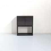 Enfilade 3 modules, bois d'iroko massif