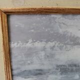 Old oil framed on panel