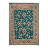 Hand Knotted Oushak Rug. Custom Size & Colors. Turkish Green Wool Area Rug. Antique 1900s Inspired Design. Made to Order