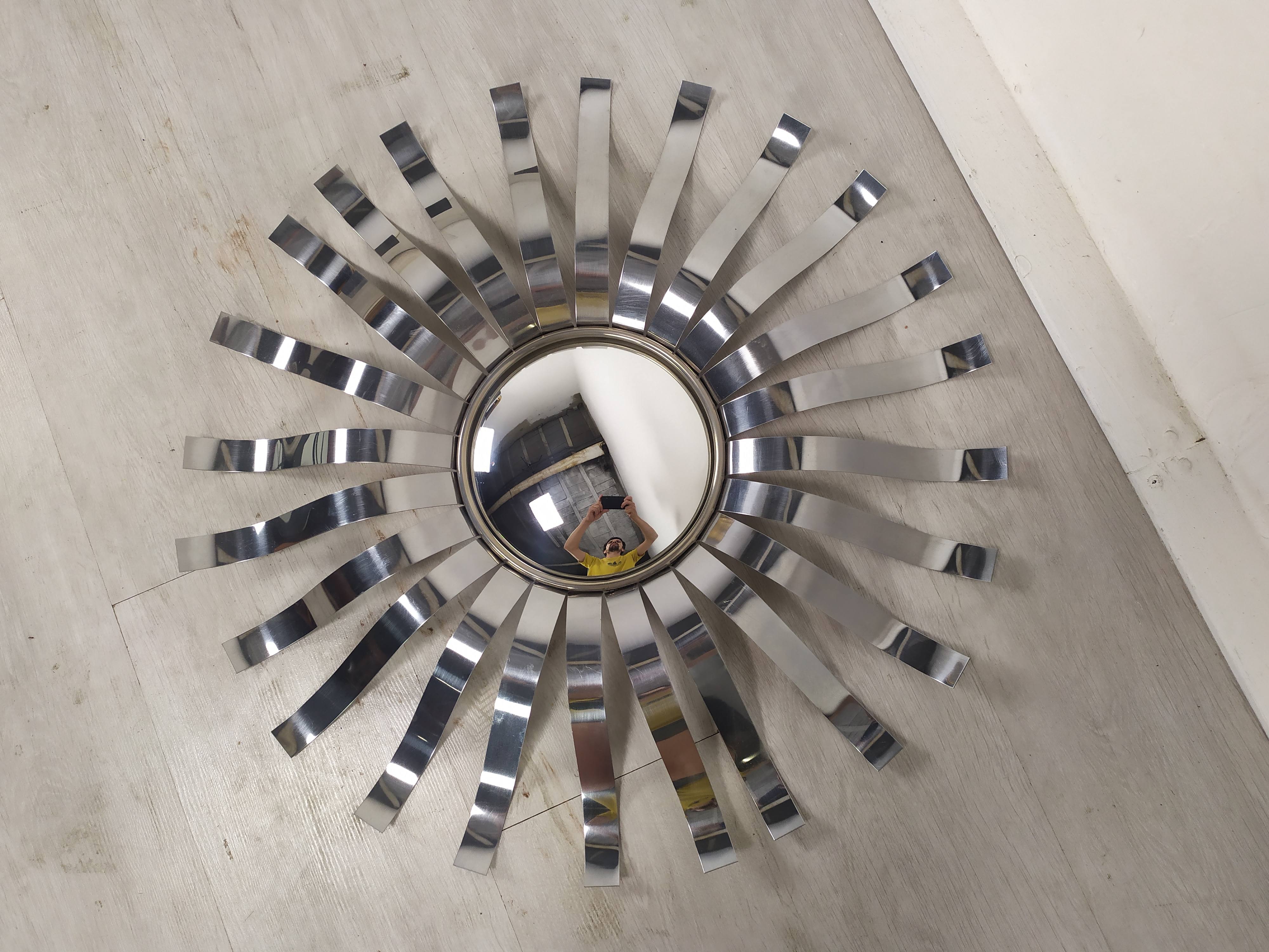 Stainless steel sun mirror 1970