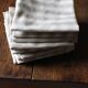 A lot of 8 Cotton Table Napkins Beige Linen Checks Creation