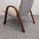 Pair of Bow Wood armchairs by Steiner from the 50s/60s