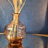 Petit vase ancien en verre transparent Vieux Rose - début XXème