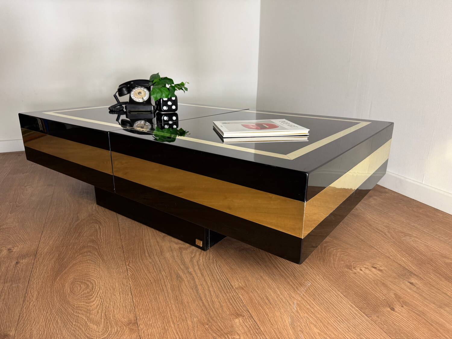 J.C. Mahey bar coffee table – 1970s