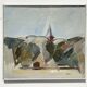 Vintage Oil Painting On Canvas Signed J. Waris 91