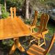 De puydt brutalist dining room set 1970