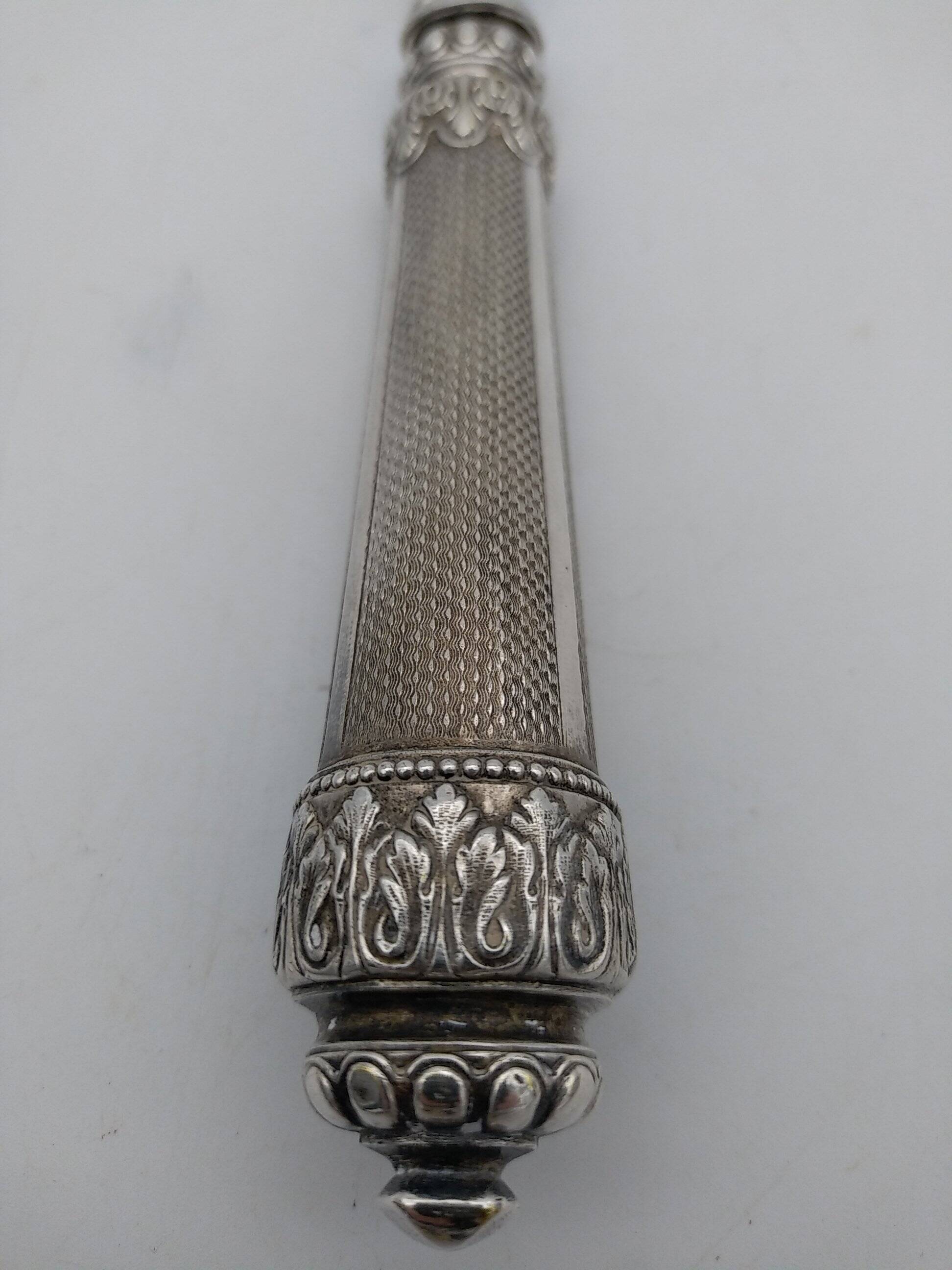 Silver and silver-filled pie server. 19th century.
