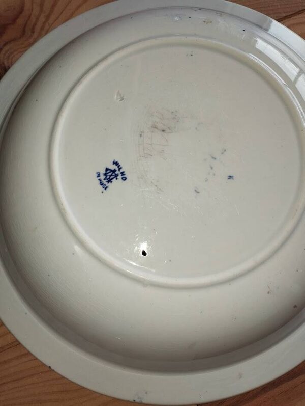 Plat Chinois Bleu Creil & Montereau LM & Cie – Porcelaine Opaque   Modèle R