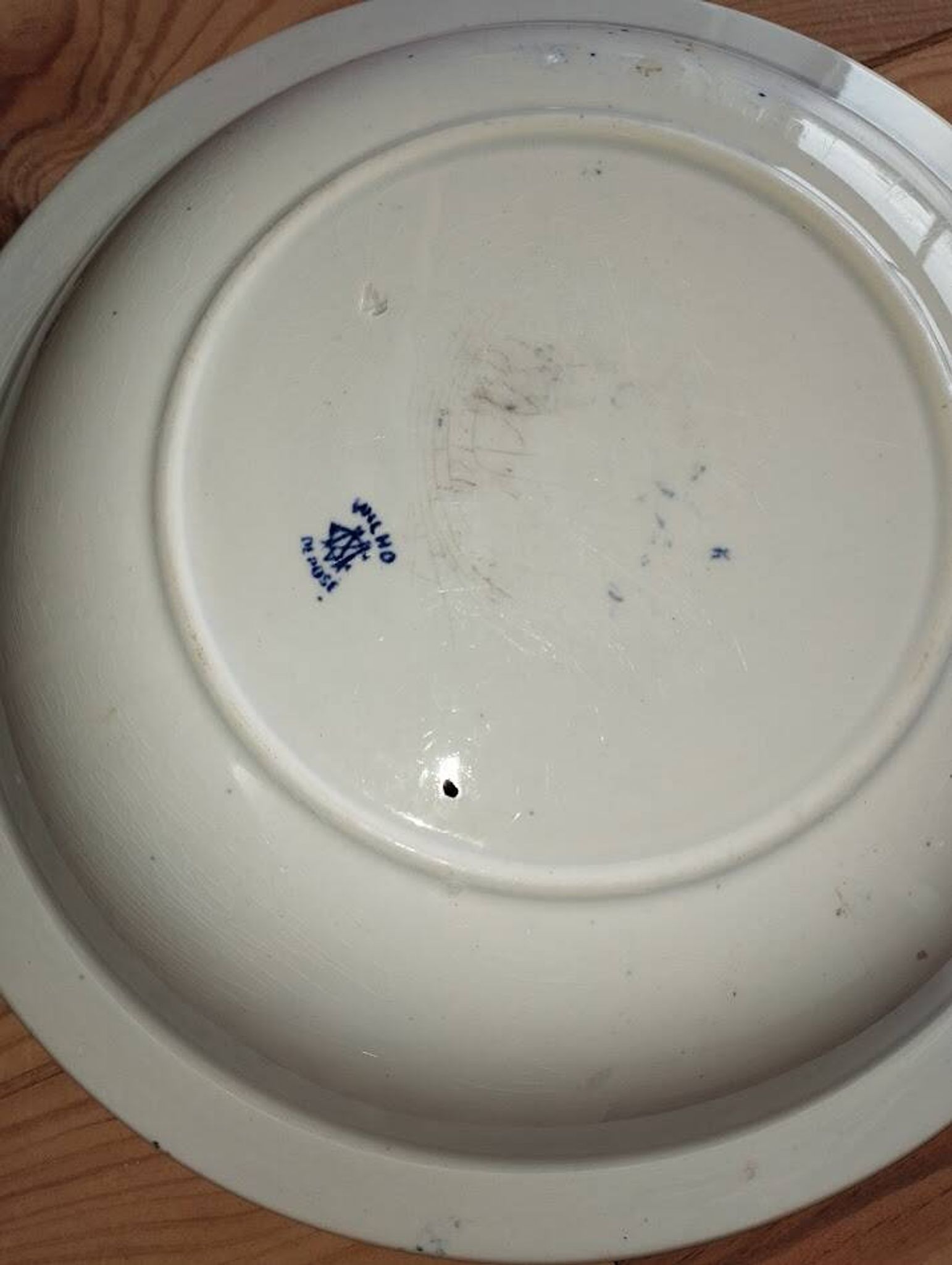 Blue Chinese Plate Creil & Montereau LM & Cie – Opaque Porcelain | Model R