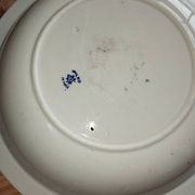 Blue Chinese Plate Creil & Montereau LM & Cie – Opaque Porcelain | Model R