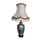 Large cloisonné lamp 77 a 100 cm of H , TBE