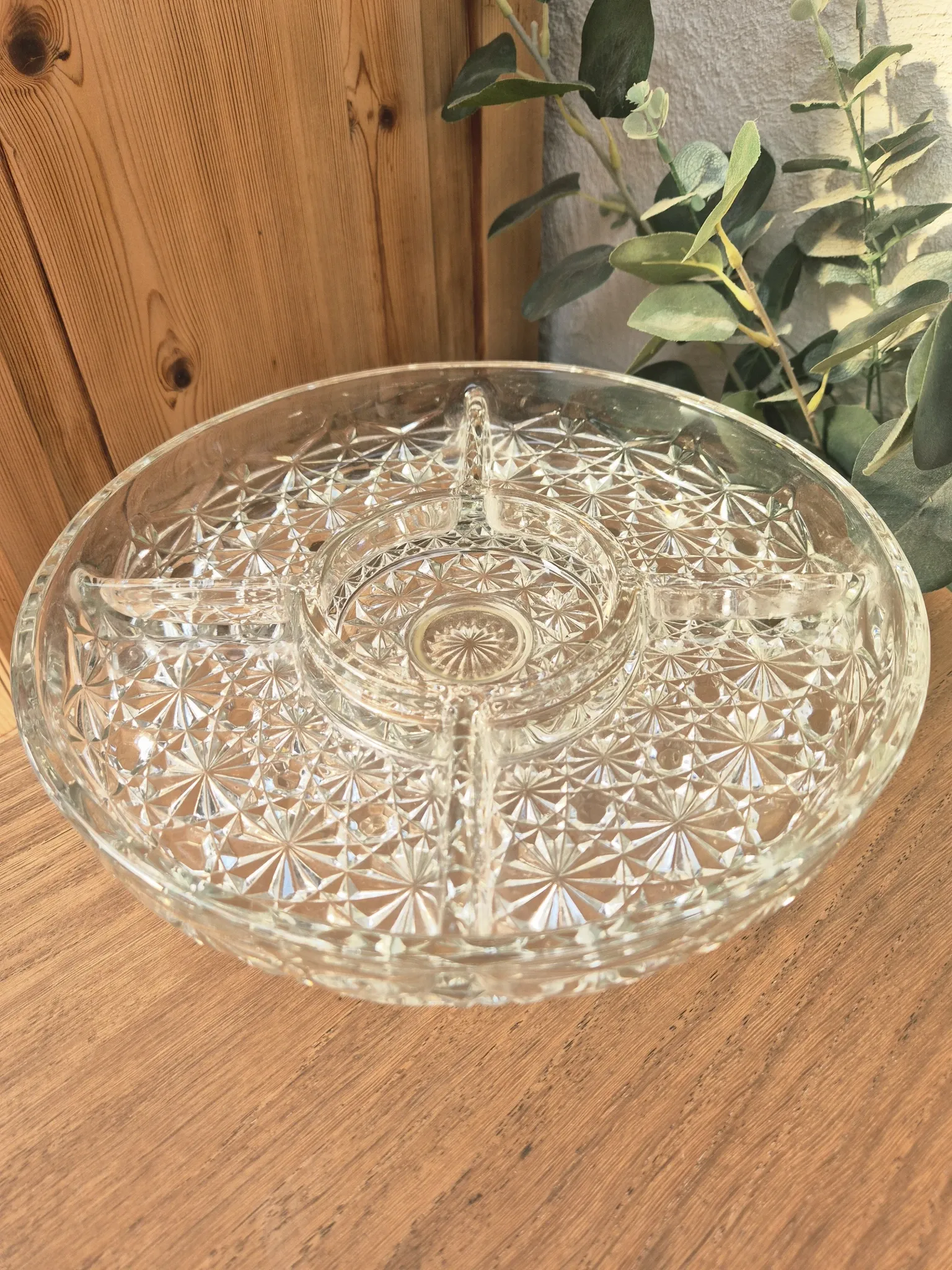 Vintage pedestal serving dish
