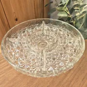 Vintage pedestal serving dish