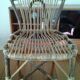 Chaise en bambou et rotin Audoux Minnet Golf Juan des années 50