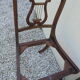 Lyre chair in mahogany
