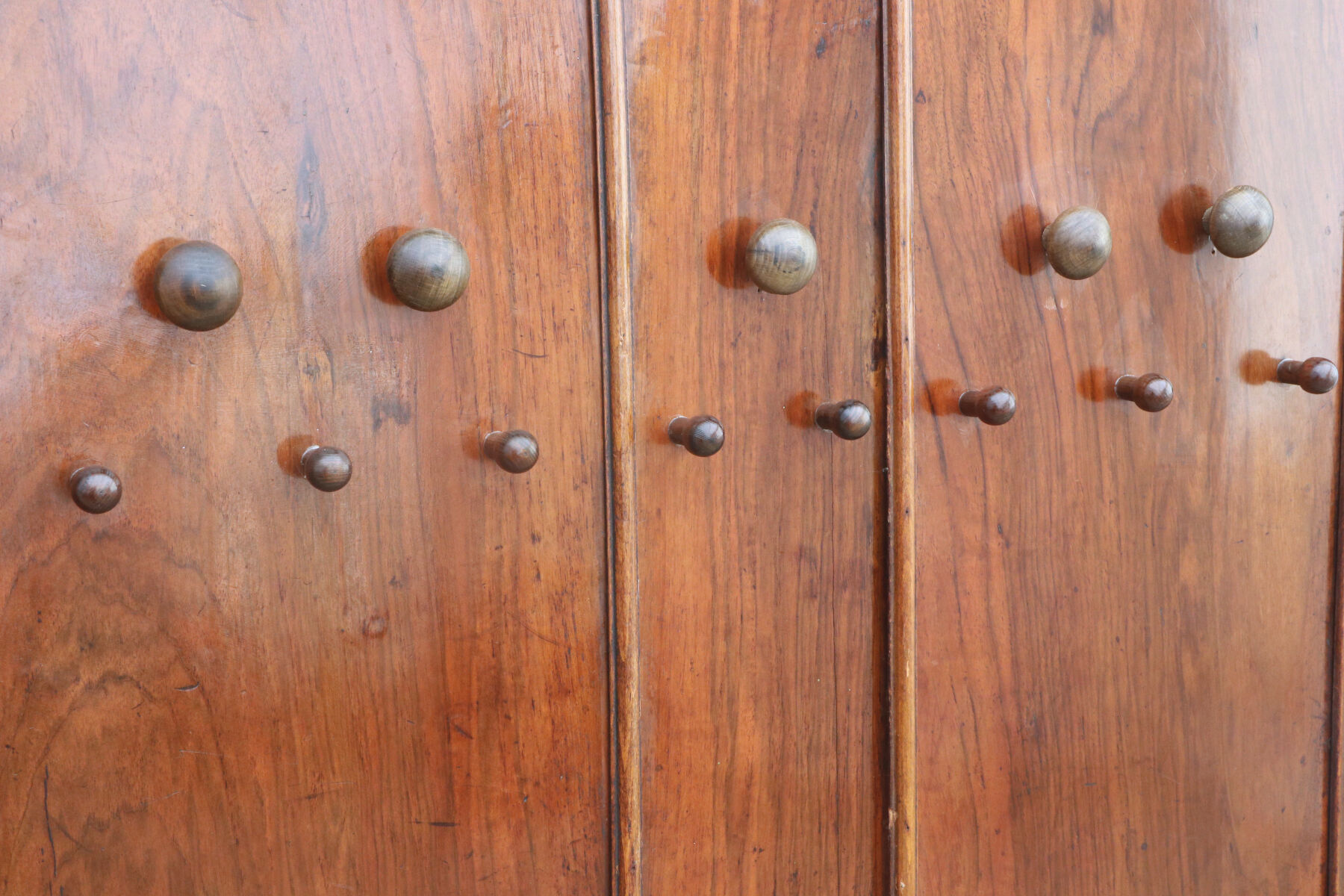 Functionalist wooden wall hanger, 1930´s, Czechoslovakia