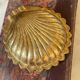 Cendrier coquille en laiton massif