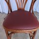Fauteuil de bar de style Thonet Irish Pub / Siège en simili cuir rouge, milieu du siècle