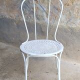 Paire de chaises de jardin en fer