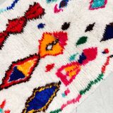 Tapis berbère marocain coloré Azilal 1,18x0,79m